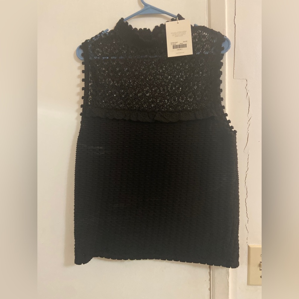 Bohme Briella Crochet top in black, xl